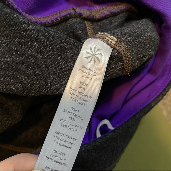 Athleta Charcoal Gray Skort Skirt Sz Medium - Picture 9 of 11